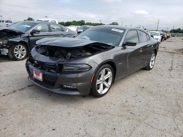 2C3CDXCT7JH233469 - 2018 DODGE CHARGER R/ CHARCOAL photo 2