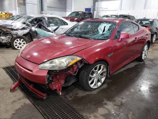 KMHHN66F98U281654 - 2008 HYUNDAI TIBURON GT RED photo 2