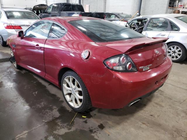 KMHHN66F98U281654 - 2008 HYUNDAI TIBURON GT RED photo 3