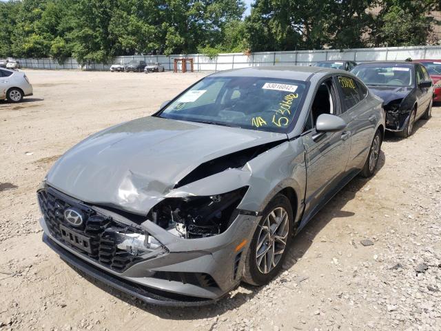 5NPEL4JA2MH066926 - 2021 HYUNDAI SONATA SEL GRAY photo 2