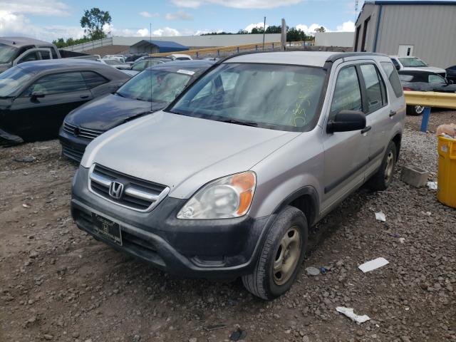 JHLRD68482C019258 - 2002 HONDA CR-V LX SILVER photo 2