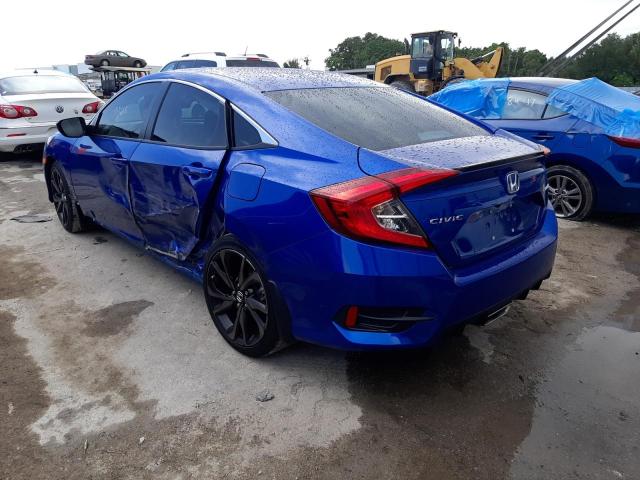 2HGFC2F89LH563723 - 2020 HONDA CIVIC SPOR BLUE photo 3