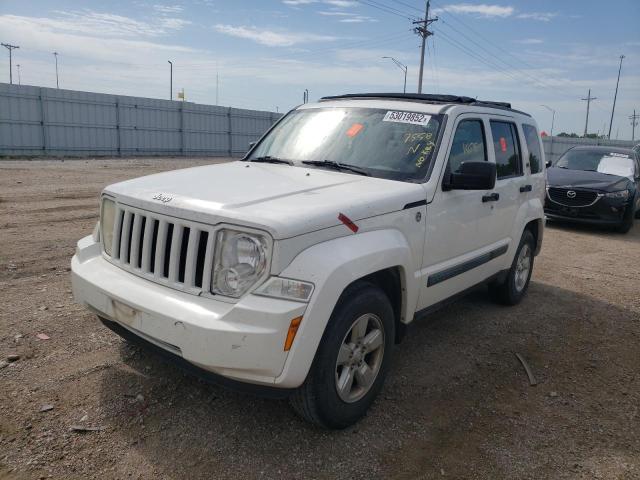 1J8GN28K49W527558 - 2009 JEEP LIBERTY SP WHITE photo 2