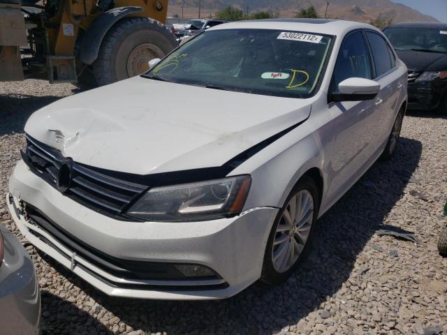 3VWL17AJ5GM321403 - 2016 VOLKSWAGEN JETTA SEL WHITE photo 2