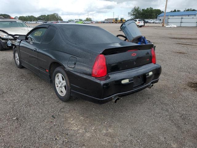 2G1WX15K619288399 - 2001 CHEVROLET MONTE CARL შავი ფოტო 3