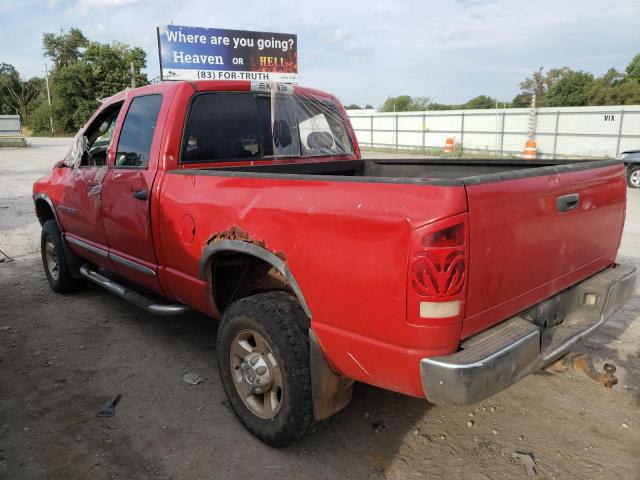 3D7KU28C54G119967 - 2004 DODGE RAM 2500 S წითელი ფოტო 3
