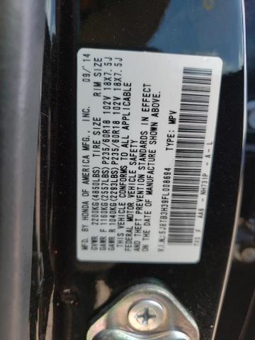 5J8TB3H39FL008694 - 2015 ACURA RDX  photo 10