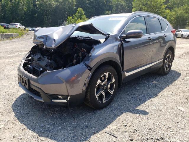 7FARW2H98KE050724 - 2019 HONDA CR-V TOURI GRAY photo 2