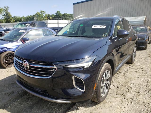 LRBFZNR41MD110409 - 2021 BUICK ENVISION E BLUE photo 2
