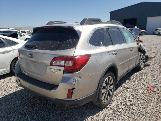 4S4BSENC8F3305333 - 2015 SUBARU OUTBACK SILVER photo 4