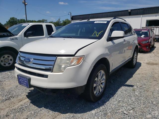 2FMDK3JC6ABA06113 - 2010 FORD EDGE SEL WHITE photo 2