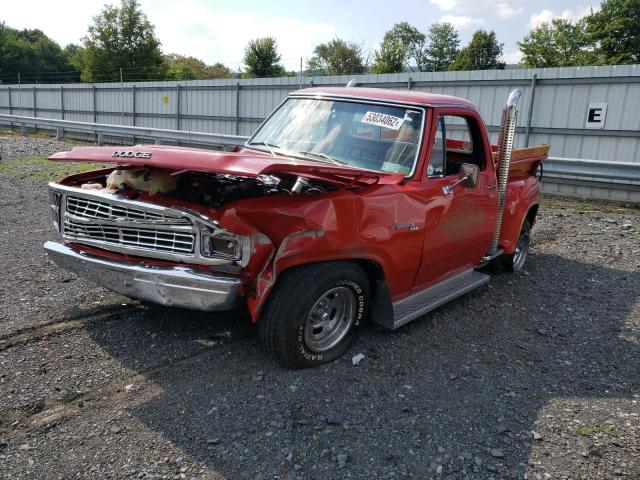 D13JS9S214643 - 1979 DODGE PICKUP RED photo 2