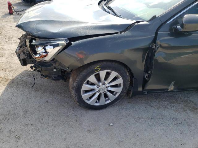 1HGCR2F88DA074022 - 2013 HONDA ACCORD EXL GRAY photo 9