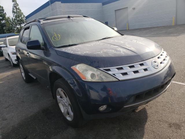 JN8AZ08T84W212631 - 2004 NISSAN MURANO SE BLUE photo 1