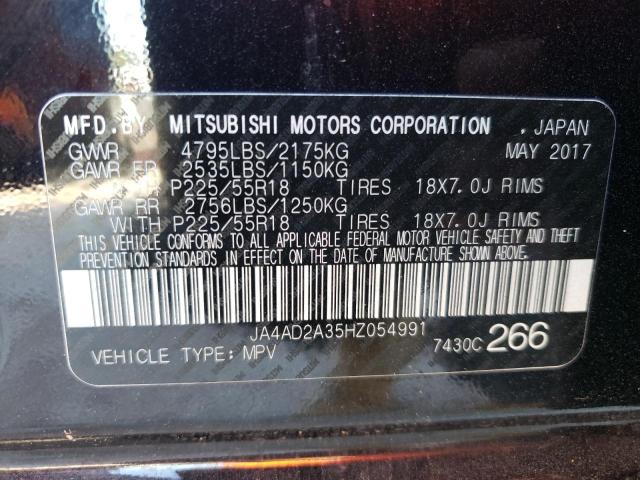 JA4AD2A35HZ054991 - 2017 MITSUBISHI OUTLANDER ES  照片 10