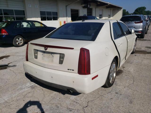 1G6DW677750236743 - 2005 CADILLAC STS WHITE photo 4