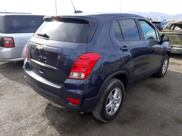 3GNCJKSB2KL223030 - 2019 CHEVROLET TRAX LS BLUE photo 4