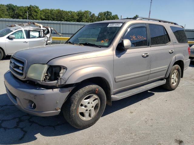 5TDBT48A11S054877 - 2001 TOYOTA SEQUOIA LI GRAY photo 2