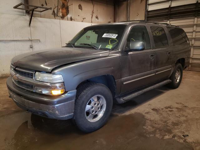 3GNFK16T11G151333 - 2001 CHEVROLET SUBURBAN GRAY photo 2