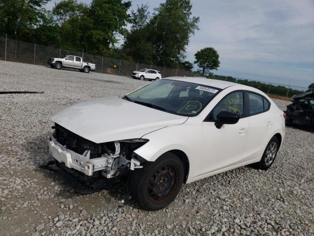 JM1BM1T76E1172790 - 2014 MAZDA 3 SV WHITE photo 2