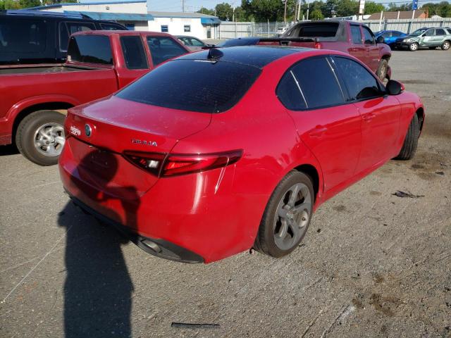 ZARFAEDN9H7550025 - 2017 ALFA ROMEO GIULIA Q4 红色 照片 4