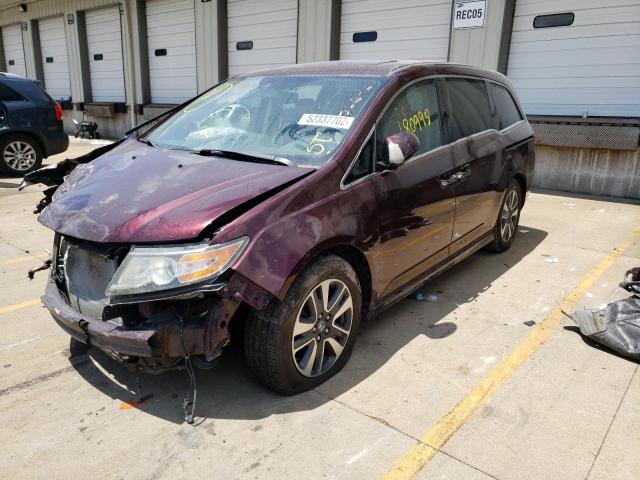 5FNRL5H92FB033333 - 2015 HONDA ODYSSEY TO MAROON photo 2