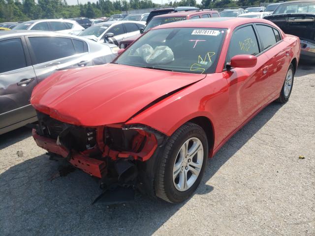 2C3CDXBG0KH688332 - 2019 DODGE CHARGER SX RED photo 2