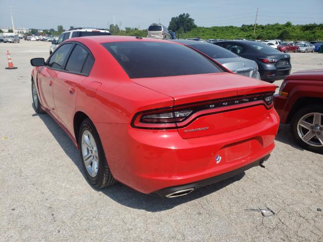 2C3CDXBG0KH688332 - 2019 DODGE CHARGER SX RED photo 3