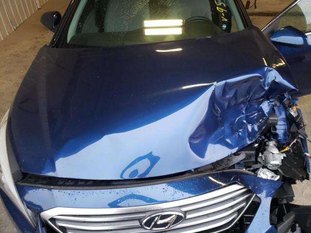 5NPE24AF3FH159570 - 2015 HYUNDAI SONATA SE BLUE photo 7