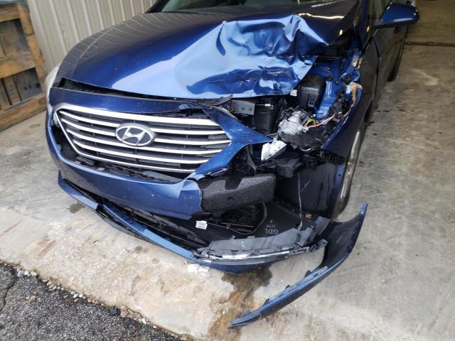 5NPE24AF3FH159570 - 2015 HYUNDAI SONATA SE BLUE photo 9