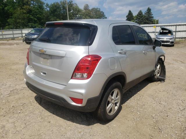 3GNCJNSB6HL179852 - 2017 CHEVROLET TRAX LS SILVER photo 4