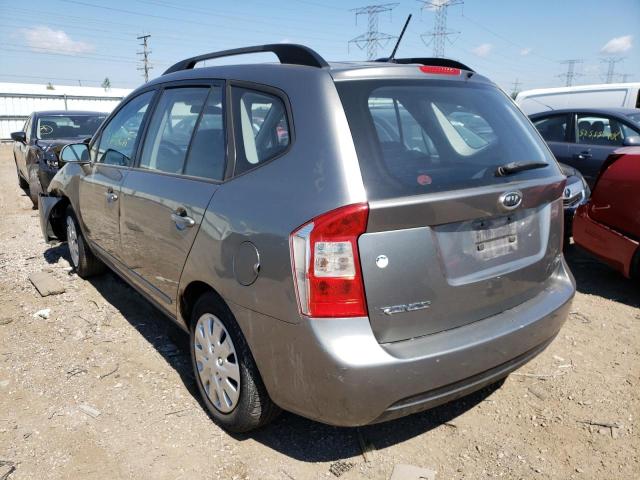 KNAFG528197225955 - 2009 KIA RONDO BASE GRAY photo 3