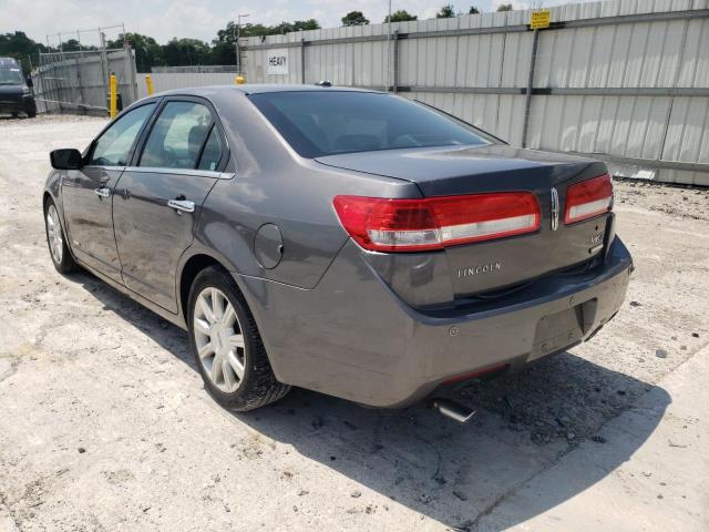 3LNDL2L30CR831511 - 2012 LINCOLN MKZ HYBRID CHARCOAL photo 3