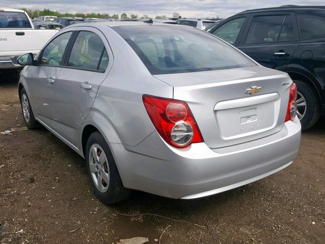 1G1JA5SH4E4144306 - 2014 CHEVROLET SONIC LS SILVER photo 3