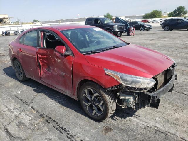 3KPF24AD2KE030155 - 2019 KIA FORTE FE RED photo 1