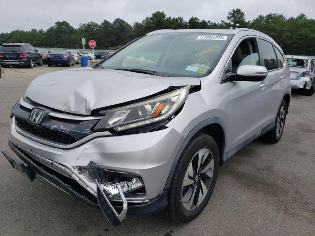 5J6RM4H91FL124415 - 2015 HONDA CR-V TOURI SILVER photo 2