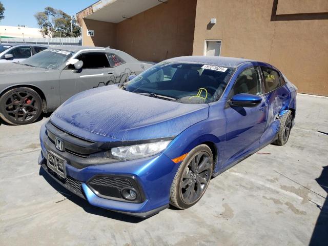 SHHFK7H46KU419879 - 2019 HONDA CIVIC SPOR BLUE photo 2