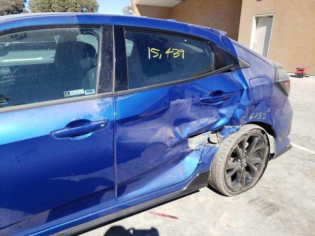 SHHFK7H46KU419879 - 2019 HONDA CIVIC SPOR BLUE photo 9