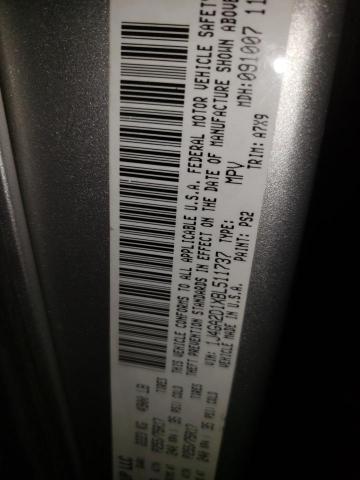 1J4GA2D1XBL511737 - 2011 JEEP WRANGLER S SILVER photo 10