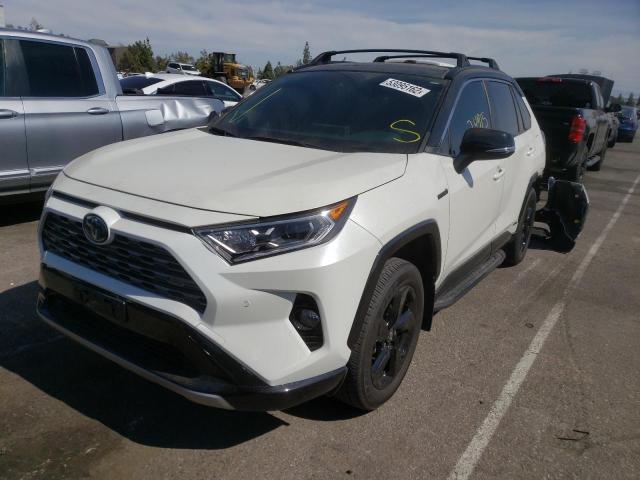 JTMEWRFV9LD531836 - 2020 TOYOTA RAV4 XSE WHITE photo 2