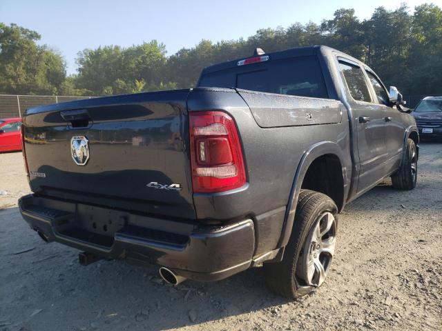 1C6SRFJT8KN634843 - 2019 RAM 1500 LARAM GRAY photo 4