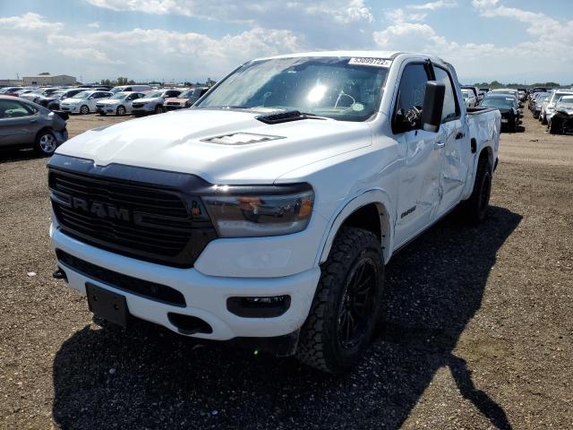 1C6SRFJT5MN587175 - 2021 RAM 1500 LARAM WHITE photo 2