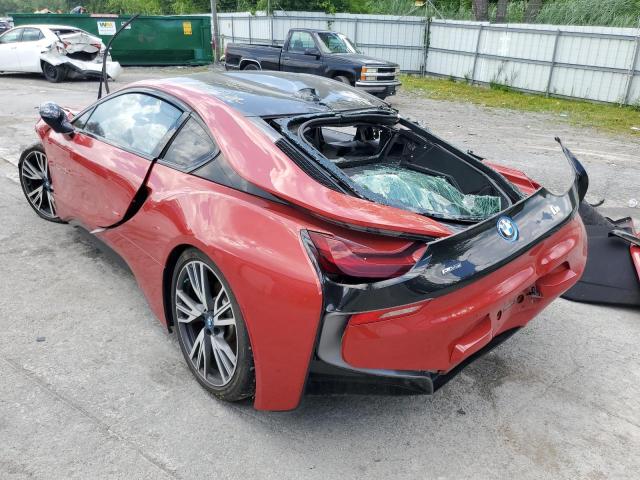 WBY2Z2C55HV676393 - 2017 BMW I8 BURGUNDY photo 3