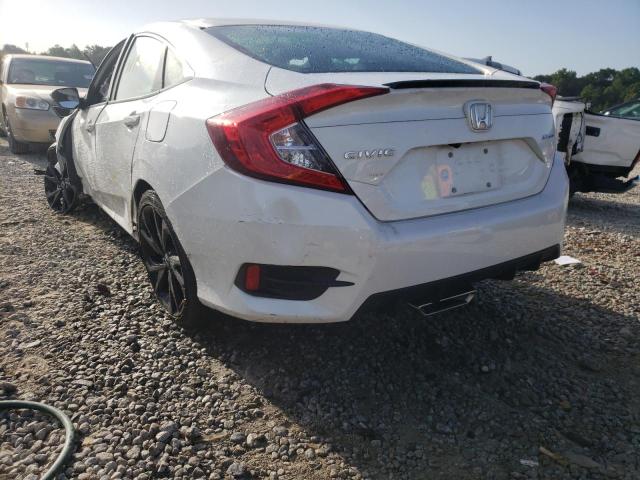 19XFC2F82LE020515 - 2020 HONDA CIVIC SPOR WHITE photo 3