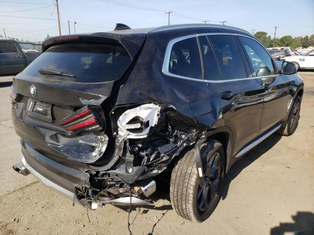 5UX43DP03N9K64496 - 2022 BMW X3 SDRIVE3 Чорний фото 4