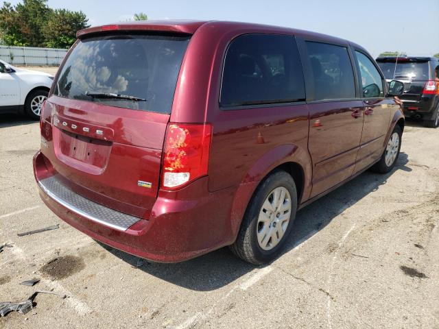 2C4RDGBGXHR851433 - 2017 DODGE CARAVAN RED photo 4