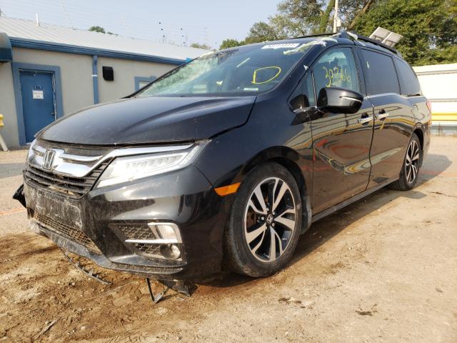 5FNRL6H98KB100324 - 2019 HONDA ODYSSEY EL BLACK photo 2