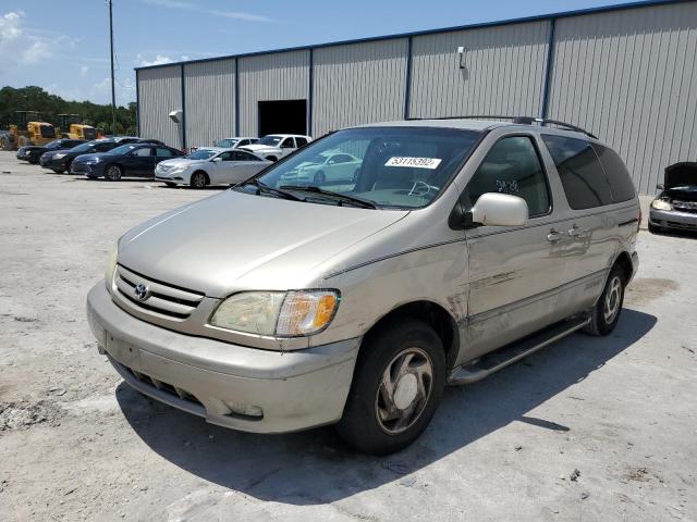 4T3ZF13C82U442833 - 2002 TOYOTA SIENNA LE CREAM photo 2