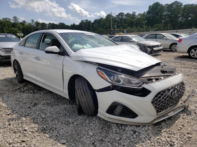 5NPE34AF8KH758195 - 2019 HYUNDAI SONATA LIM WHITE photo 1