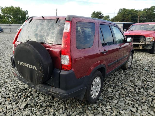 SHSRD78826U435863 - 2006 HONDA CR-V EX RED photo 4